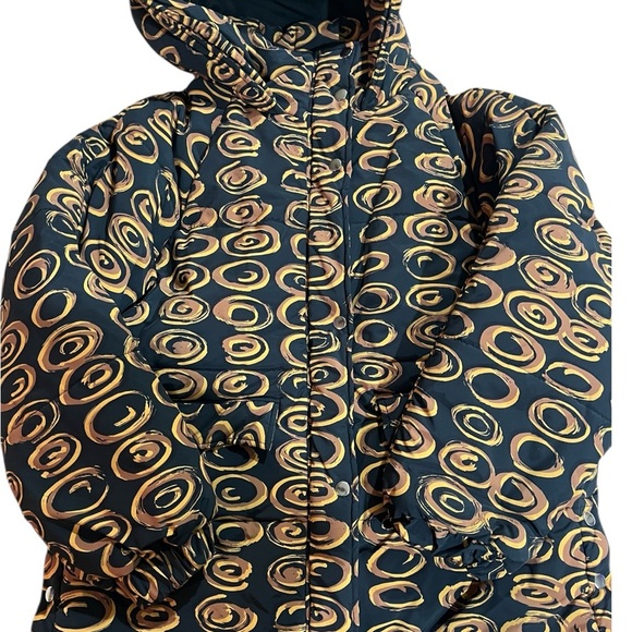 Free People Black and Gold Patterned Jacket Size M/L - Picture 11 of 12